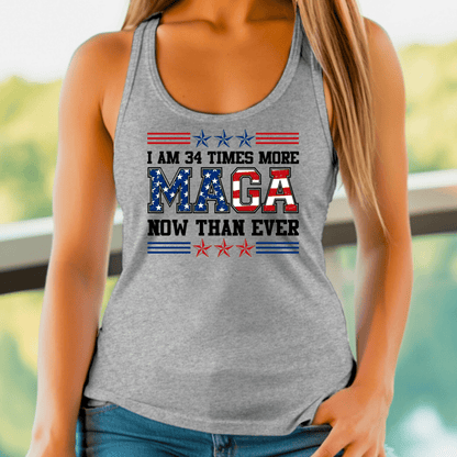 34 Times More MAGA Tank Top - The Right Side Prints34 Times More MAGA Tank Topwomen tshirtGraySmall