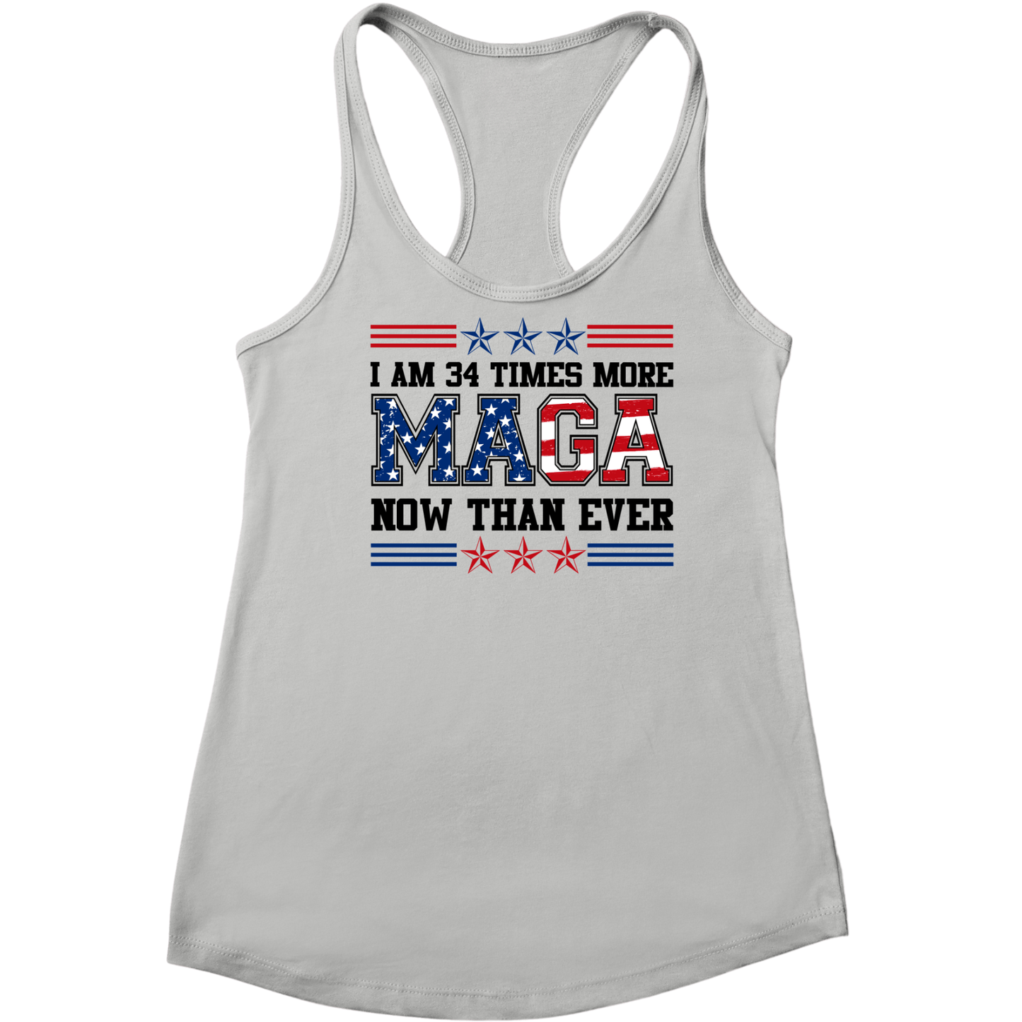 34 Times More MAGA Tank Top - The Right Side Prints34 Times More MAGA Tank Topwomen tshirtGraySmall