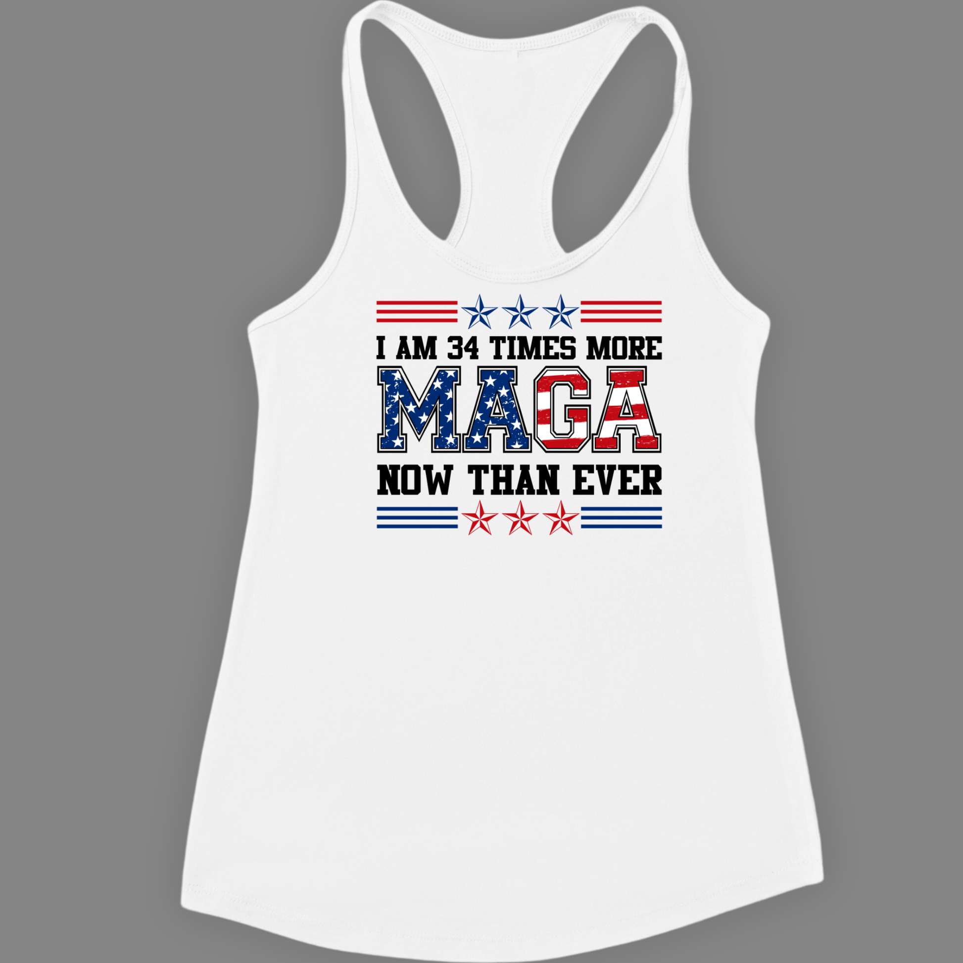 34 Times More MAGA Tank Top - The Right Side Prints34 Times More MAGA Tank Topwomen tshirtGraySmall