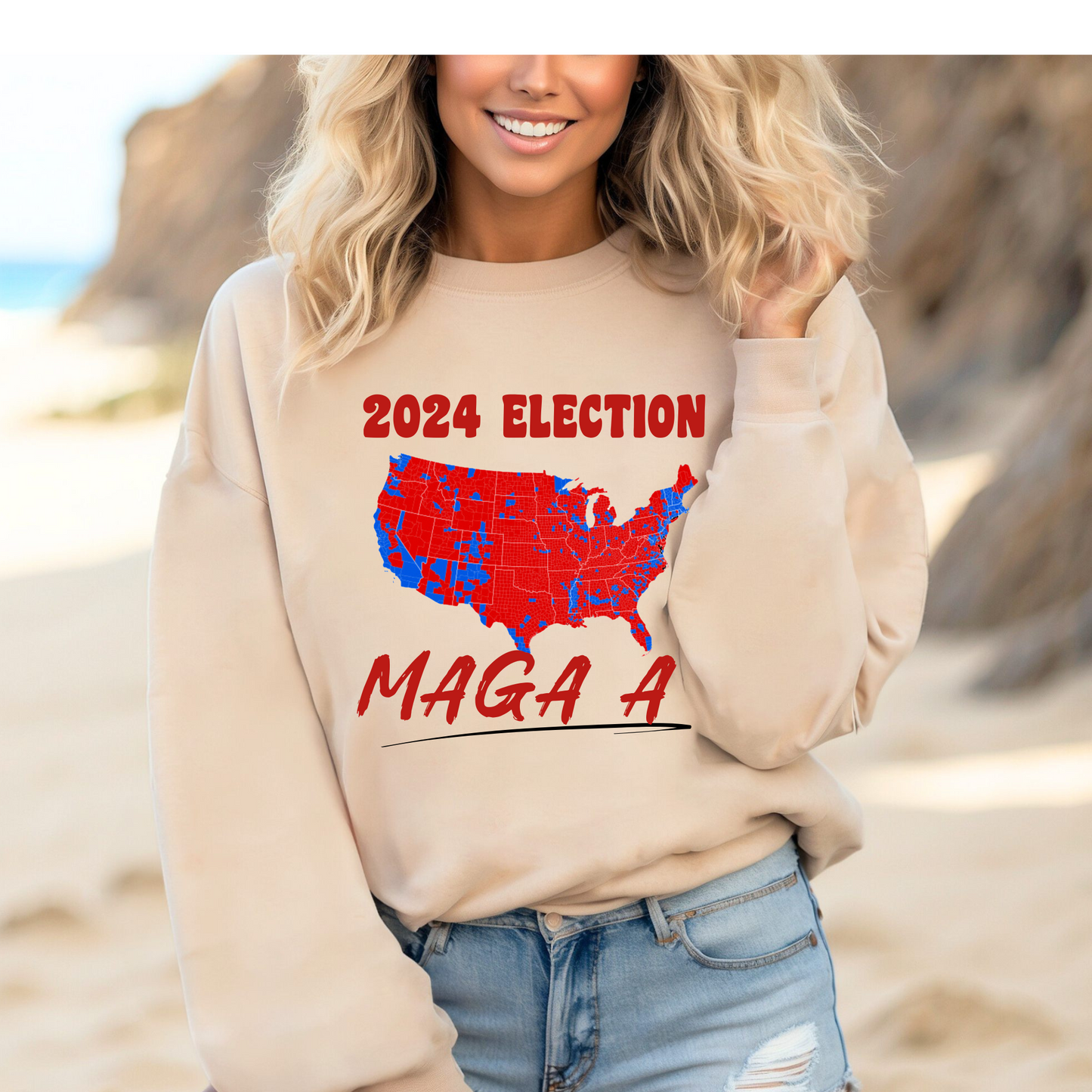 Trump’s 2024 Win Election MAGA Map Sweatshirt/Hoodie