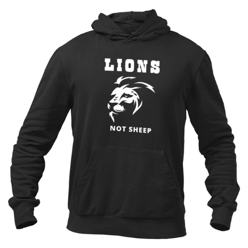 Lions Not Sheep Hoodie/Crewneck Sweatshirt - The Right Side Prints