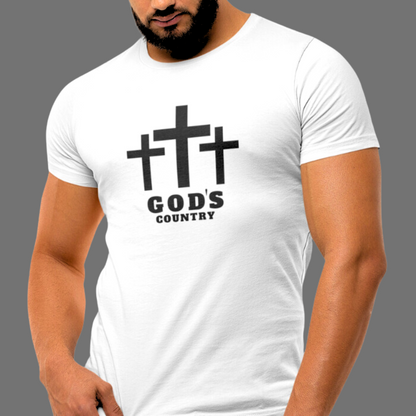 God's Country Cross Short Sleeve T-Shirt - The Right Side Prints