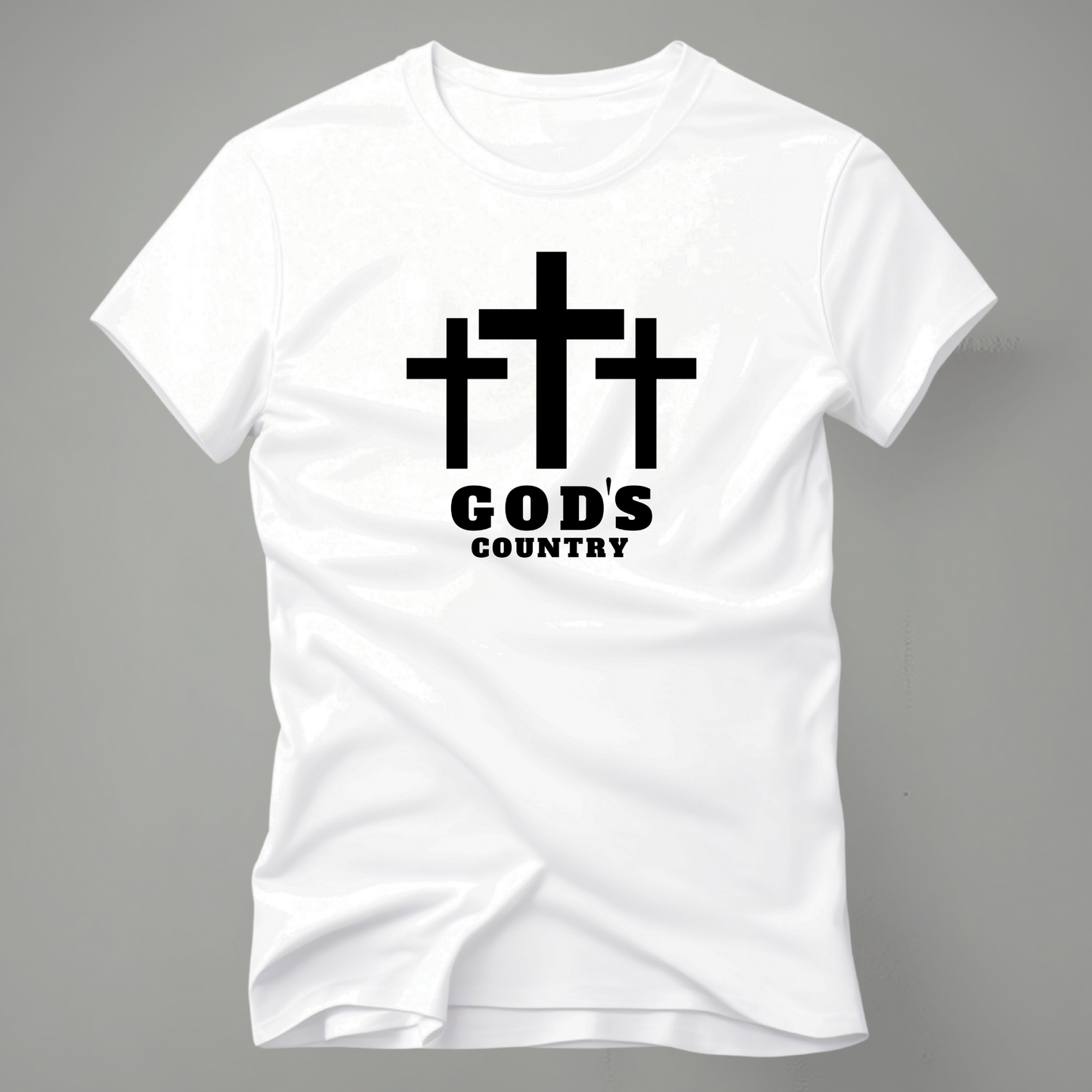 God's Country Cross Short Sleeve T-Shirt - The Right Side Prints