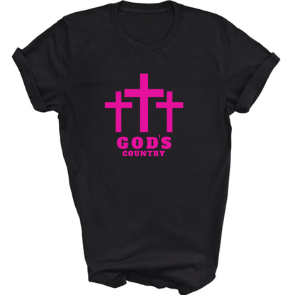 God's Country Cross Short Sleeve T-Shirt - The Right Side Prints