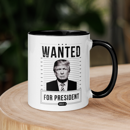 Wanted for president 11 oz mug