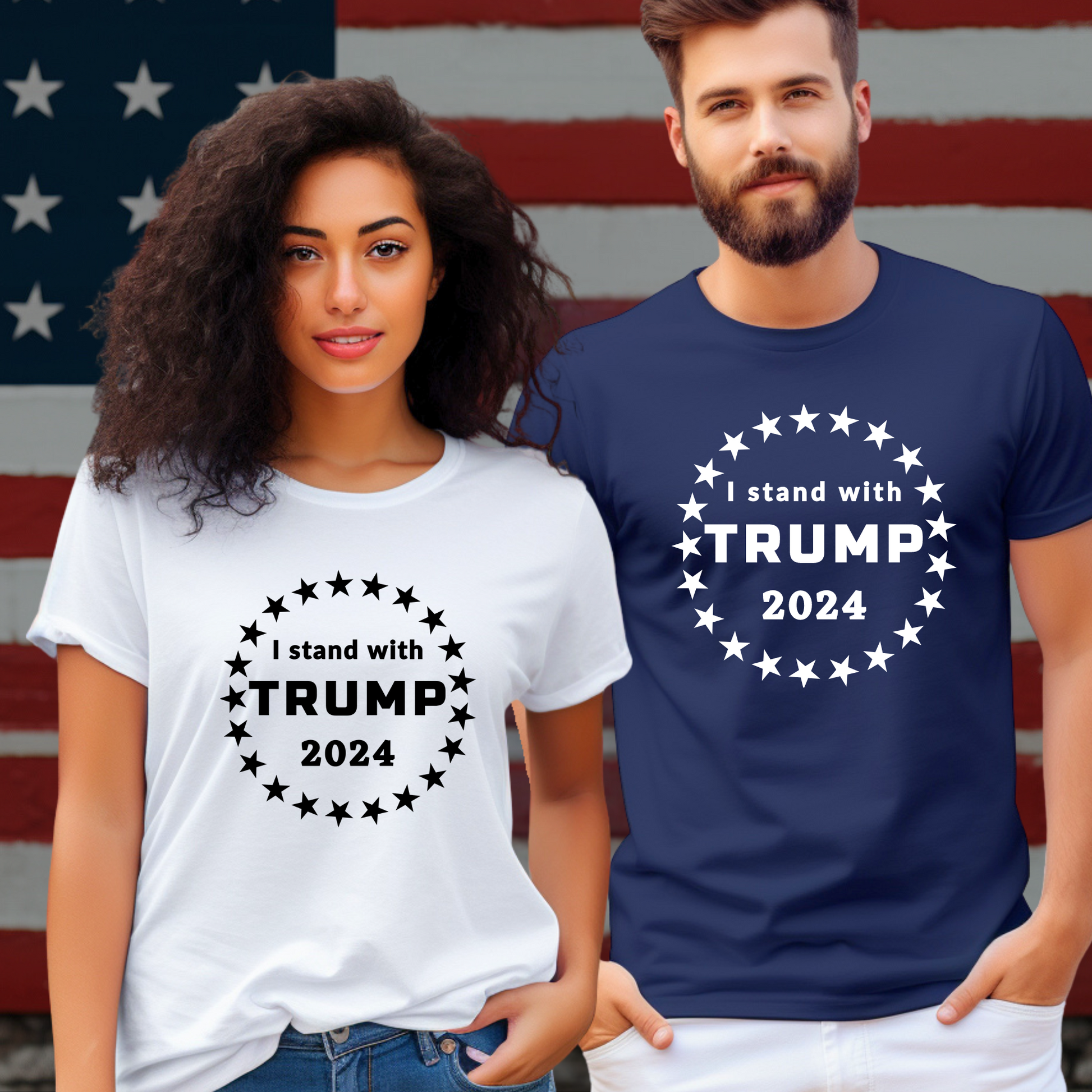 I STAND WITH TRUMP T-SHIRT - The Right Side Prints