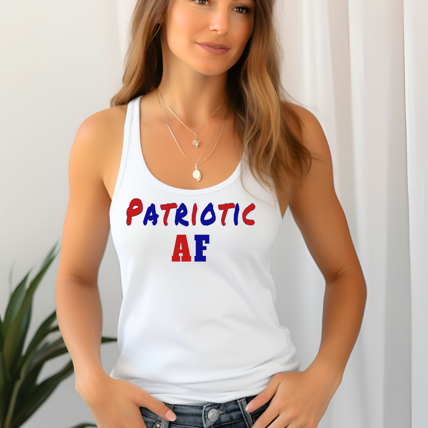 PATRIOTIC AF TANK TOP