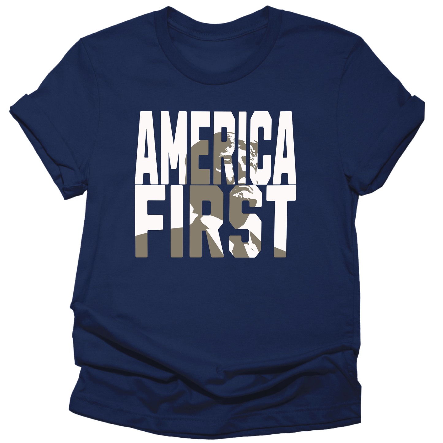 America First Trump Tshirt - The Right Side PrintsAmerica First Trump TshirtT-ShirtNavyS