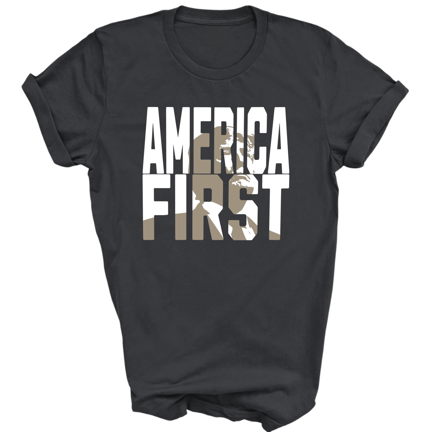 America First Trump Tshirt - The Right Side PrintsAmerica First Trump TshirtT-ShirtDark GrayS