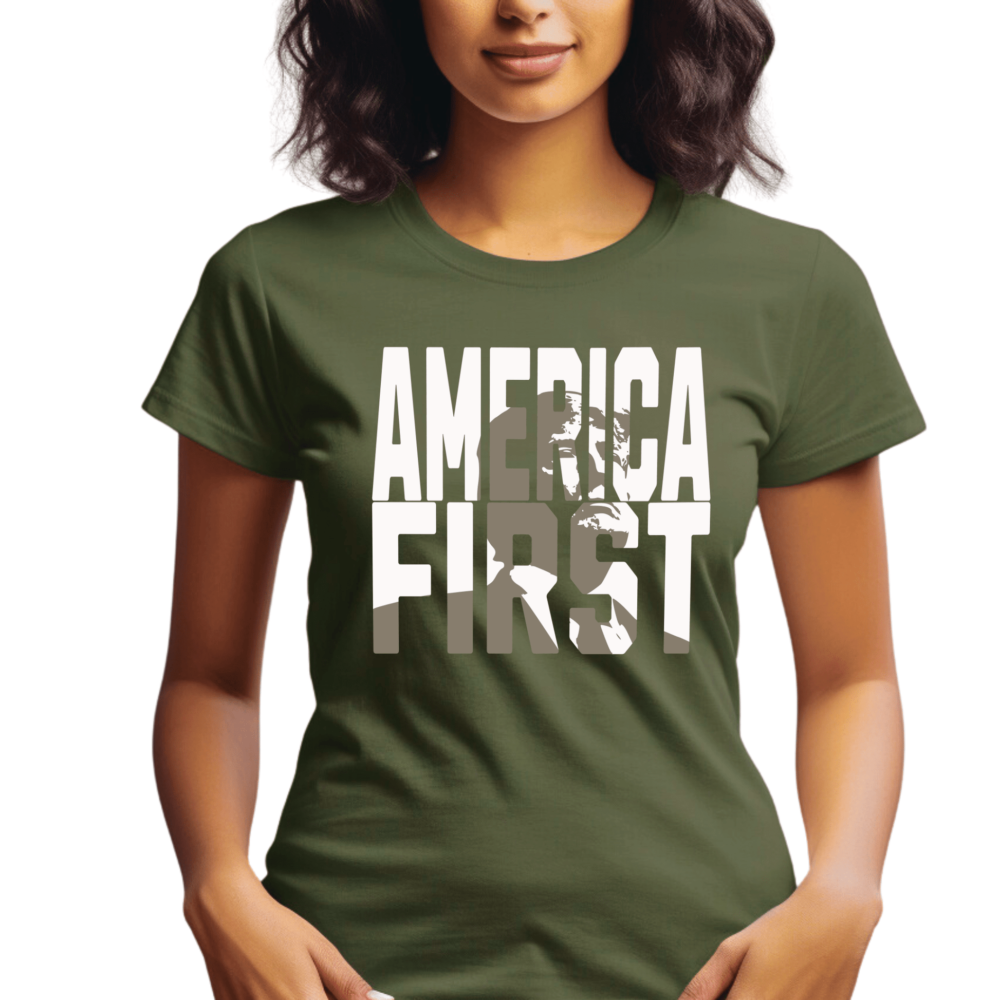 America First Trump Tshirt - The Right Side PrintsAmerica First Trump TshirtT-ShirtDark GrayS