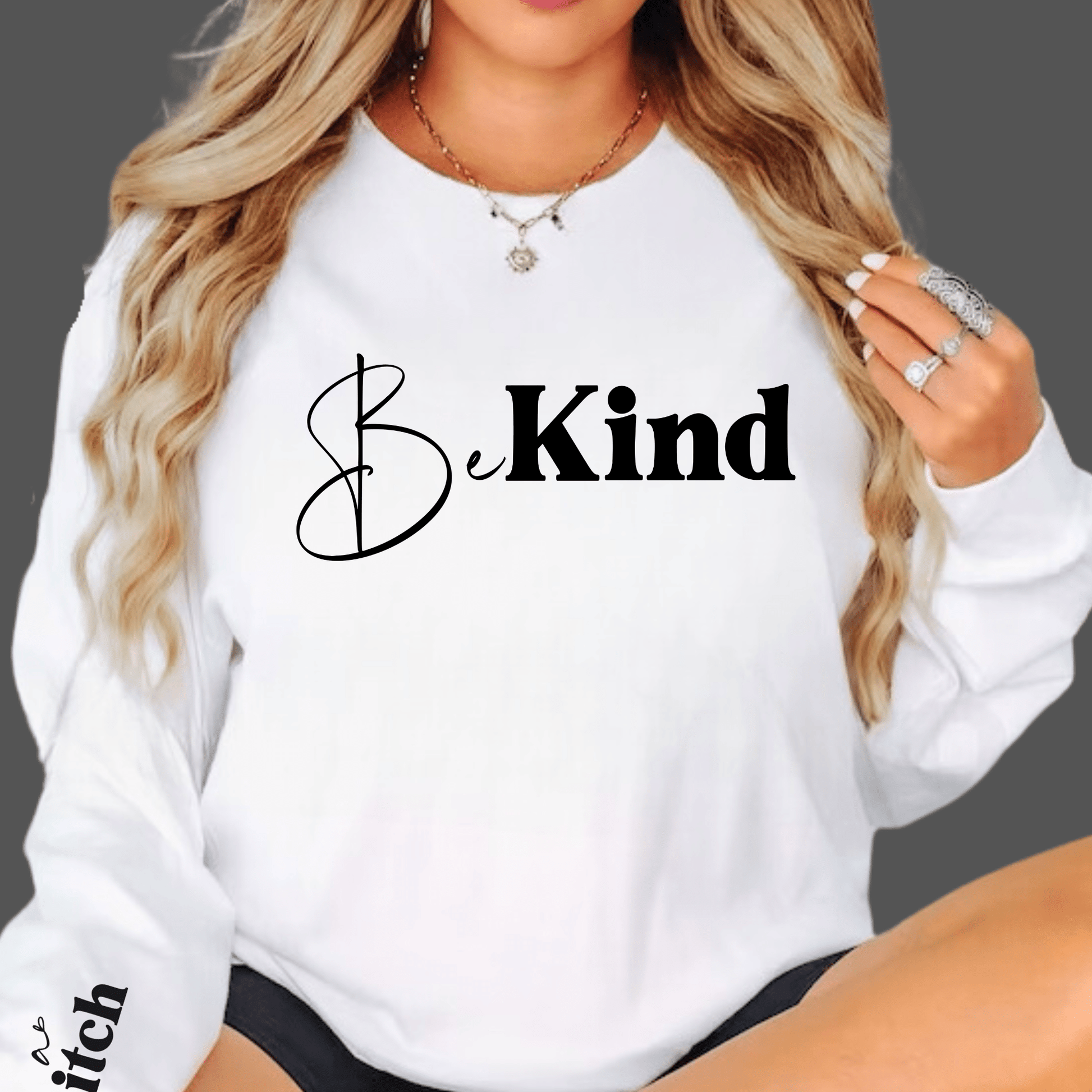 Be Kind (of a bitch) - The Right Side PrintsBe Kind (of a bitch)HoodieBlackSmall