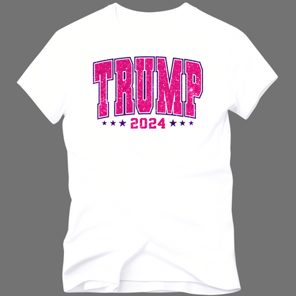 Trump 2024 Faux Glitter Tshirt