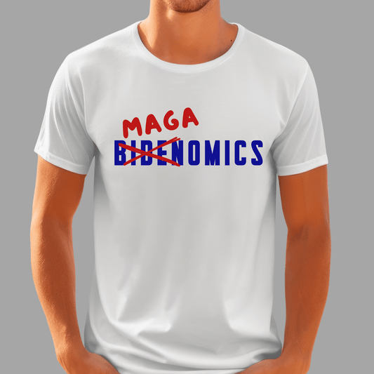 Bidenomics T-shirt - The Right Side PrintsBidenomics T-shirtUnisex SmallWhite