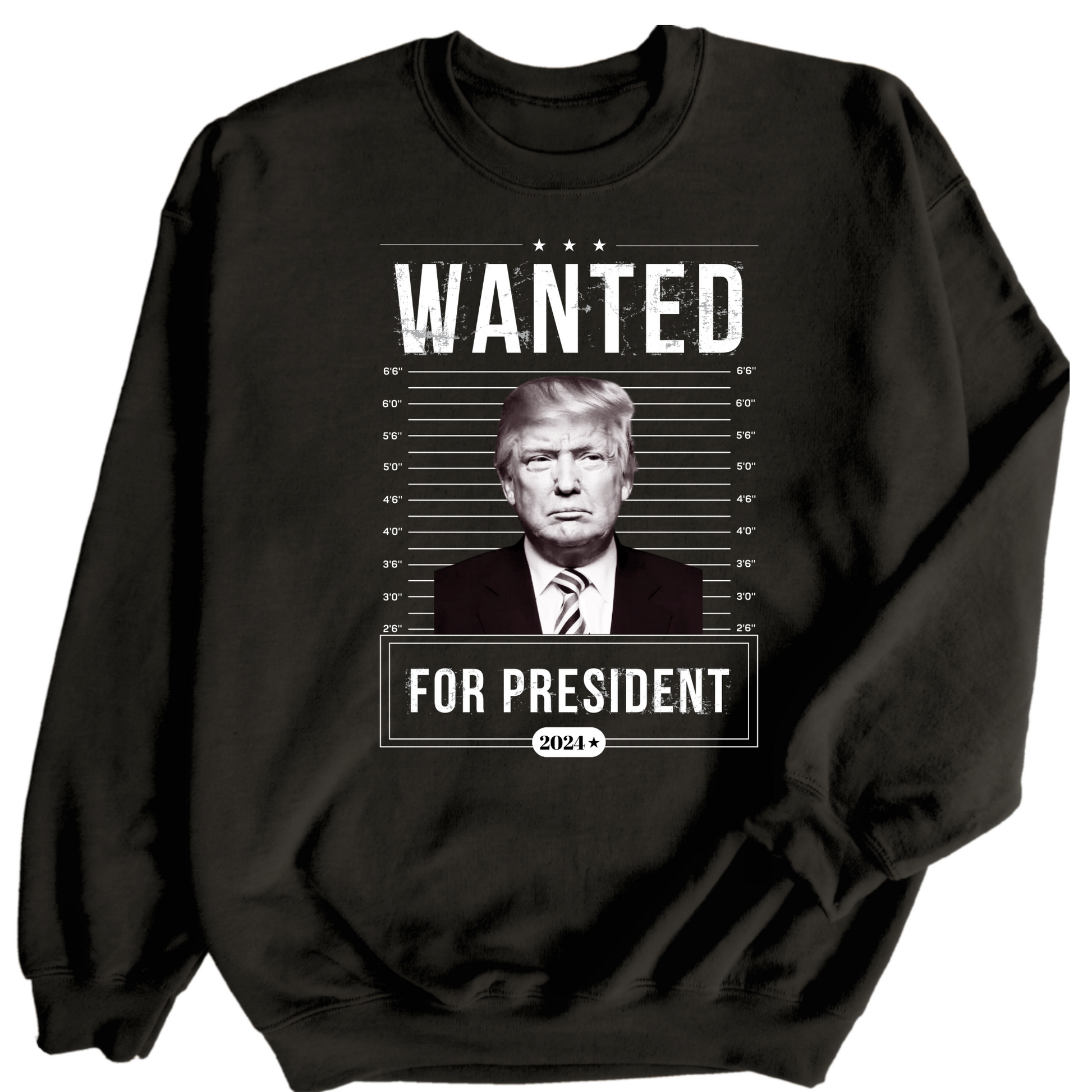 Wanted for President Sweatshirt - The Right Side Prints