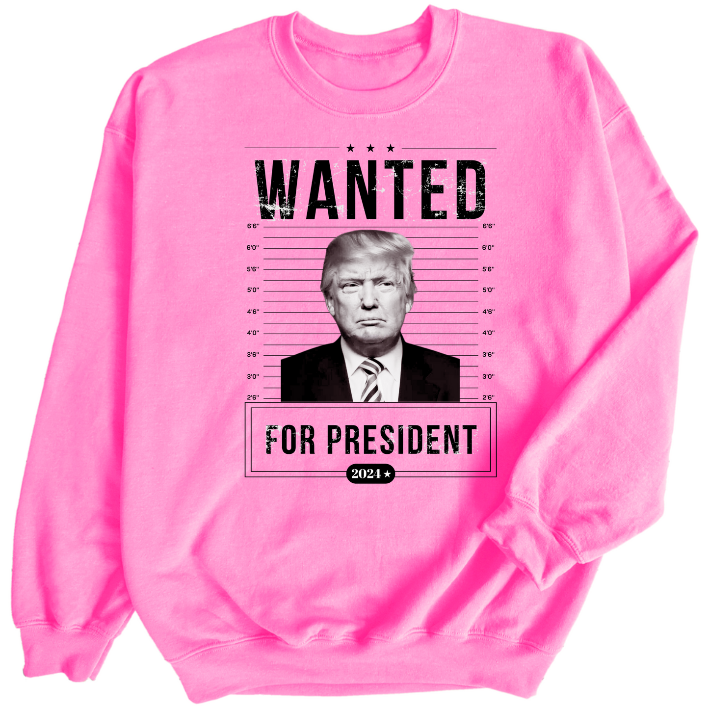 Wanted for President Sweatshirt - The Right Side Prints