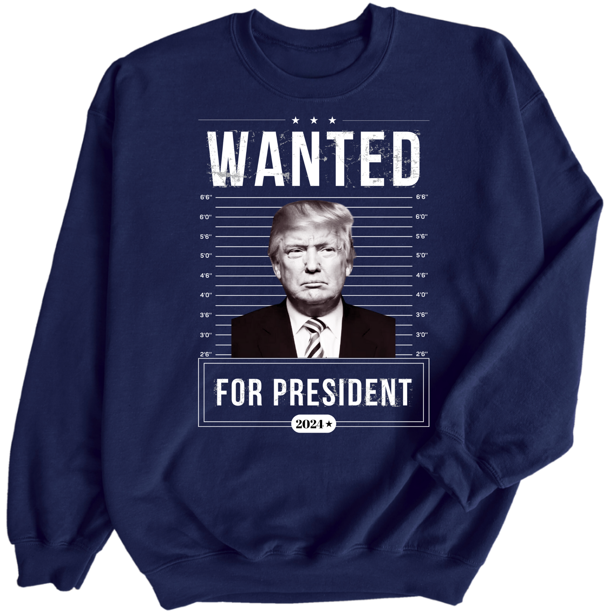 Wanted for President Sweatshirt - The Right Side Prints