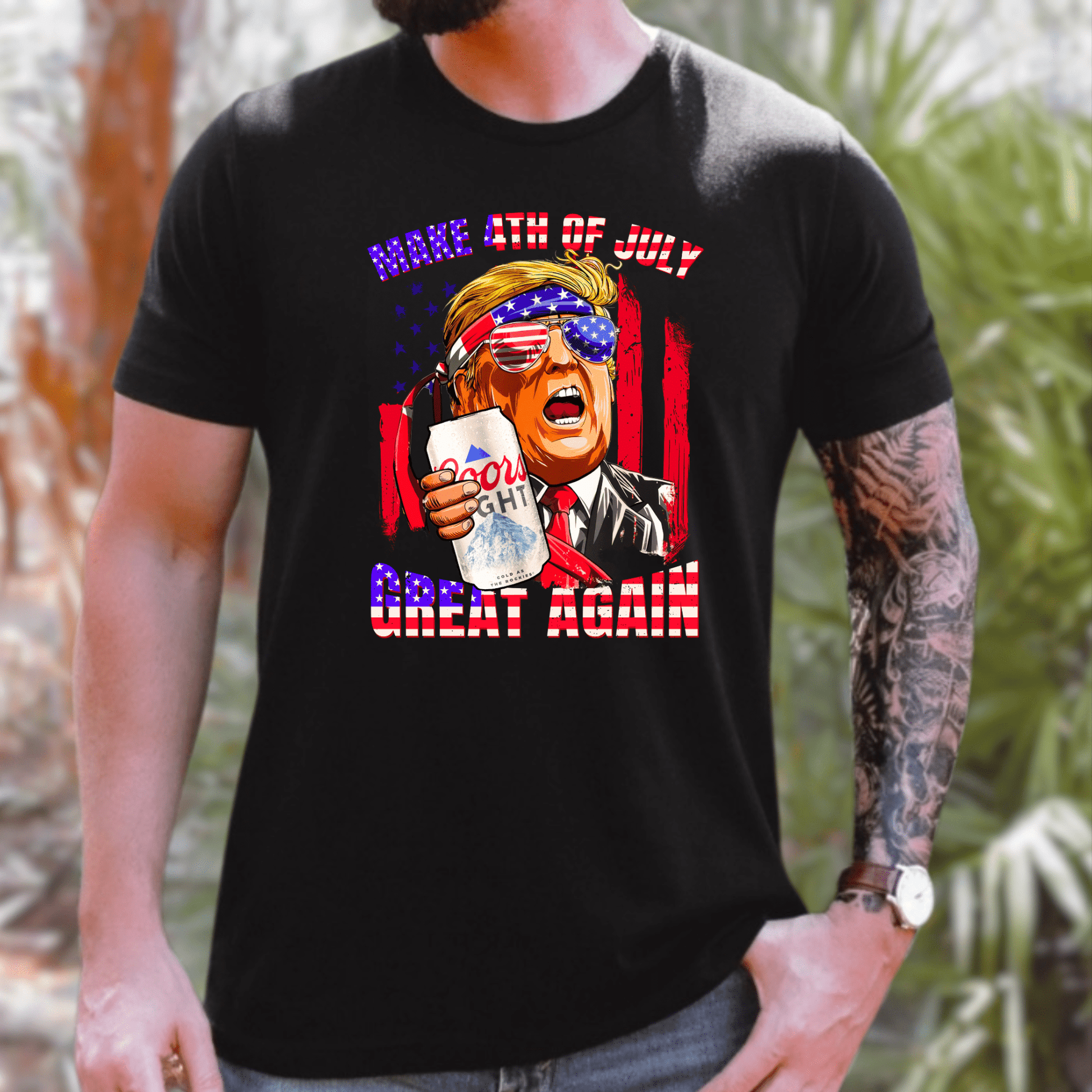 4th of July MAGA Shirt - The Right Side Prints4th of July MAGA ShirtT - ShirtSmallBlack