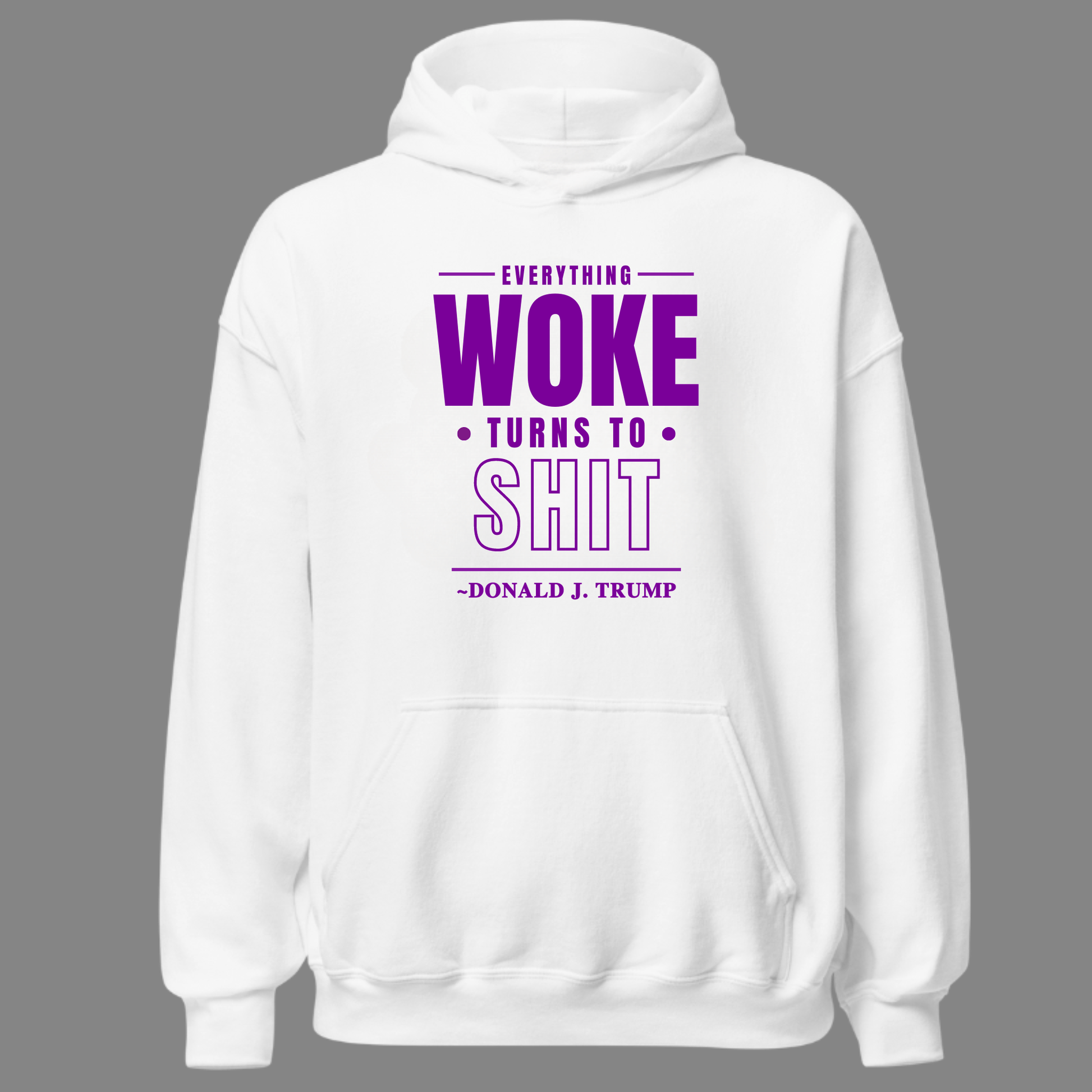 Everything Woke Hoodie - The Right Side PrintsEverything Woke HoodieT-ShirtWhite/PurpleSmall