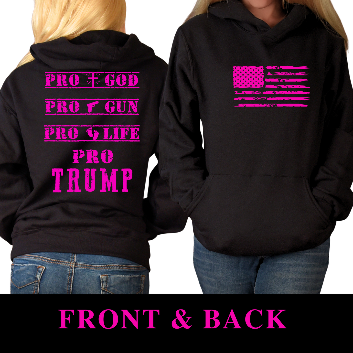 God Guns Life Trump Hoodie - The Right Side Prints