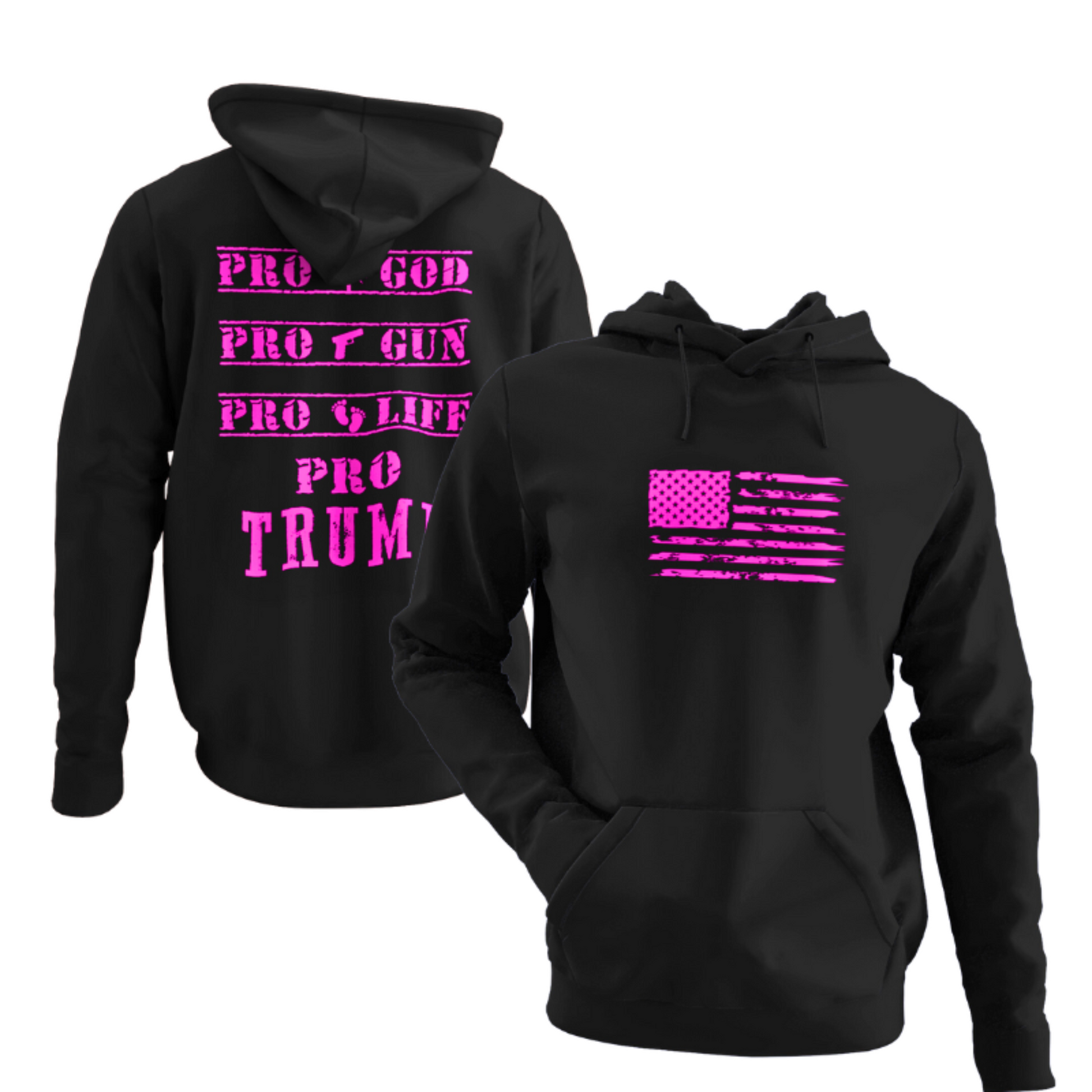 God Guns Life Trump Hoodie - The Right Side Prints