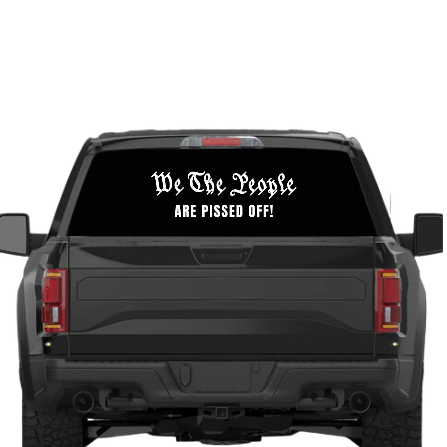 We The People Area Pissed Off Decal