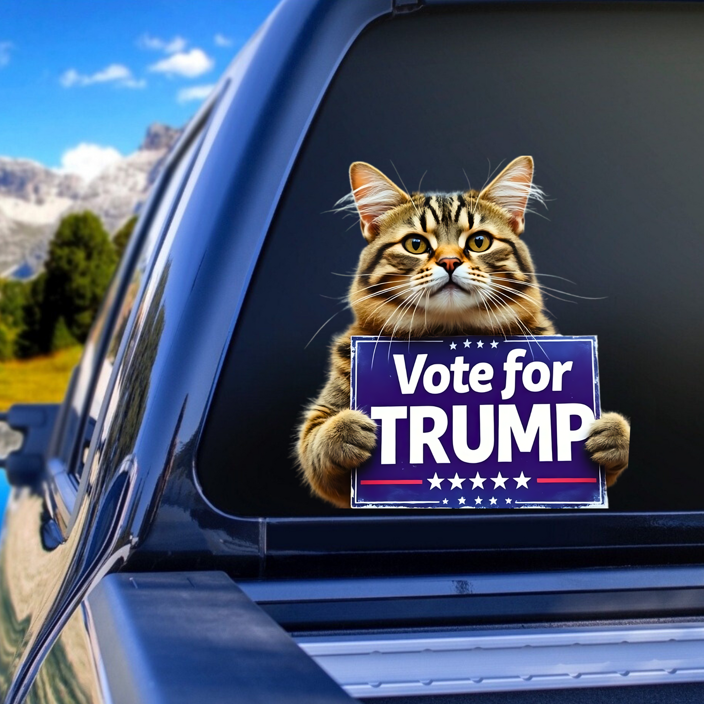 They're Eating The Dogs and cats Trump Window decal.