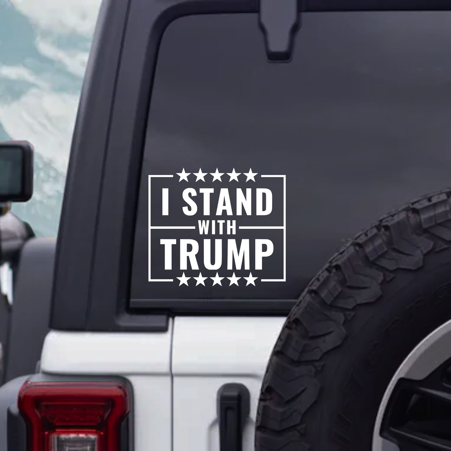 I STAND WITH TRUMP DECAL