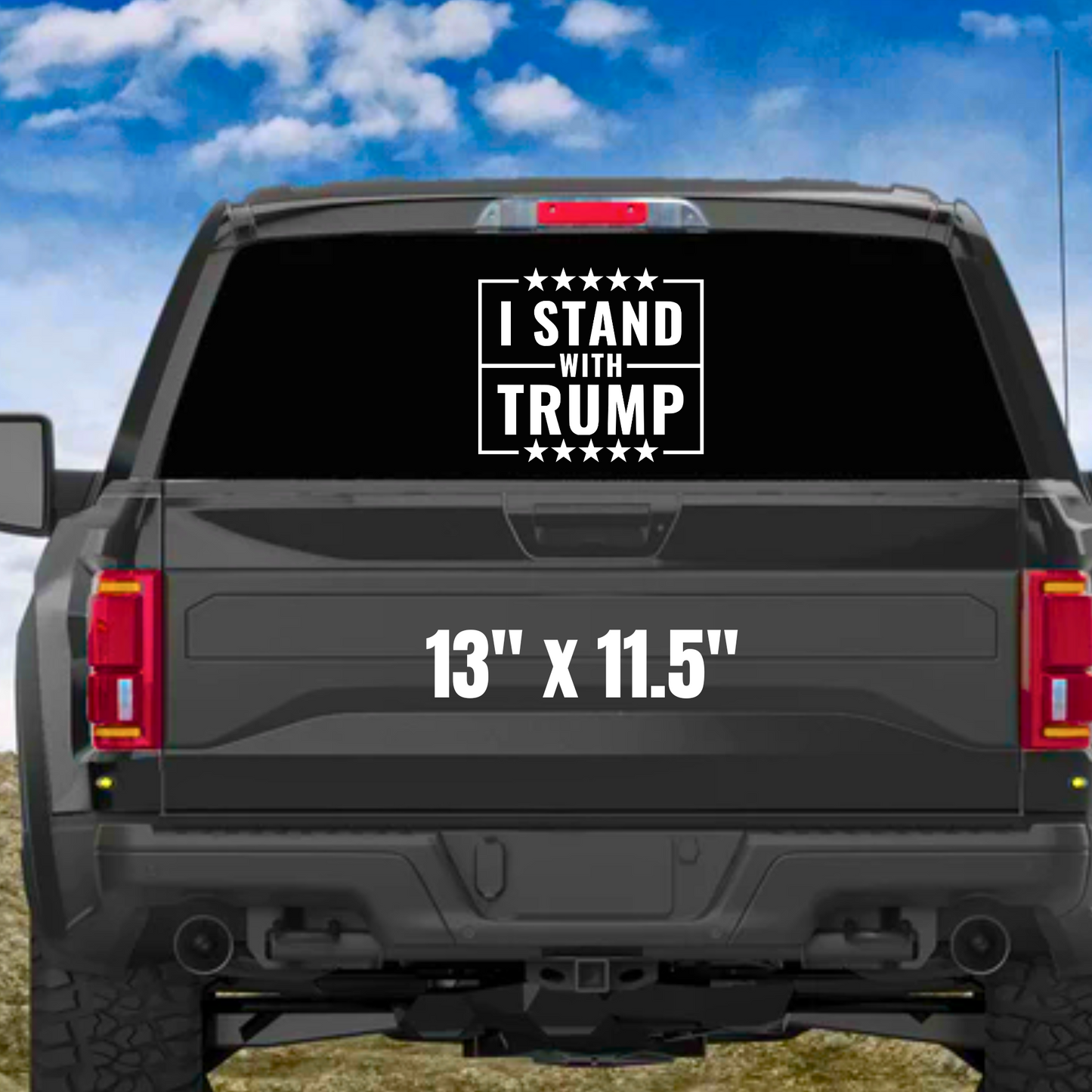 I STAND WITH TRUMP DECAL