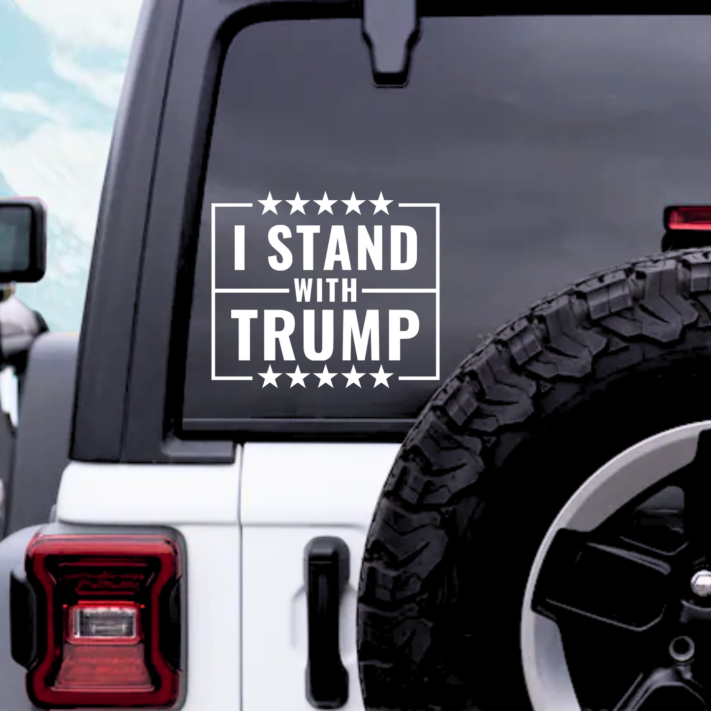 I STAND WITH TRUMP DECAL