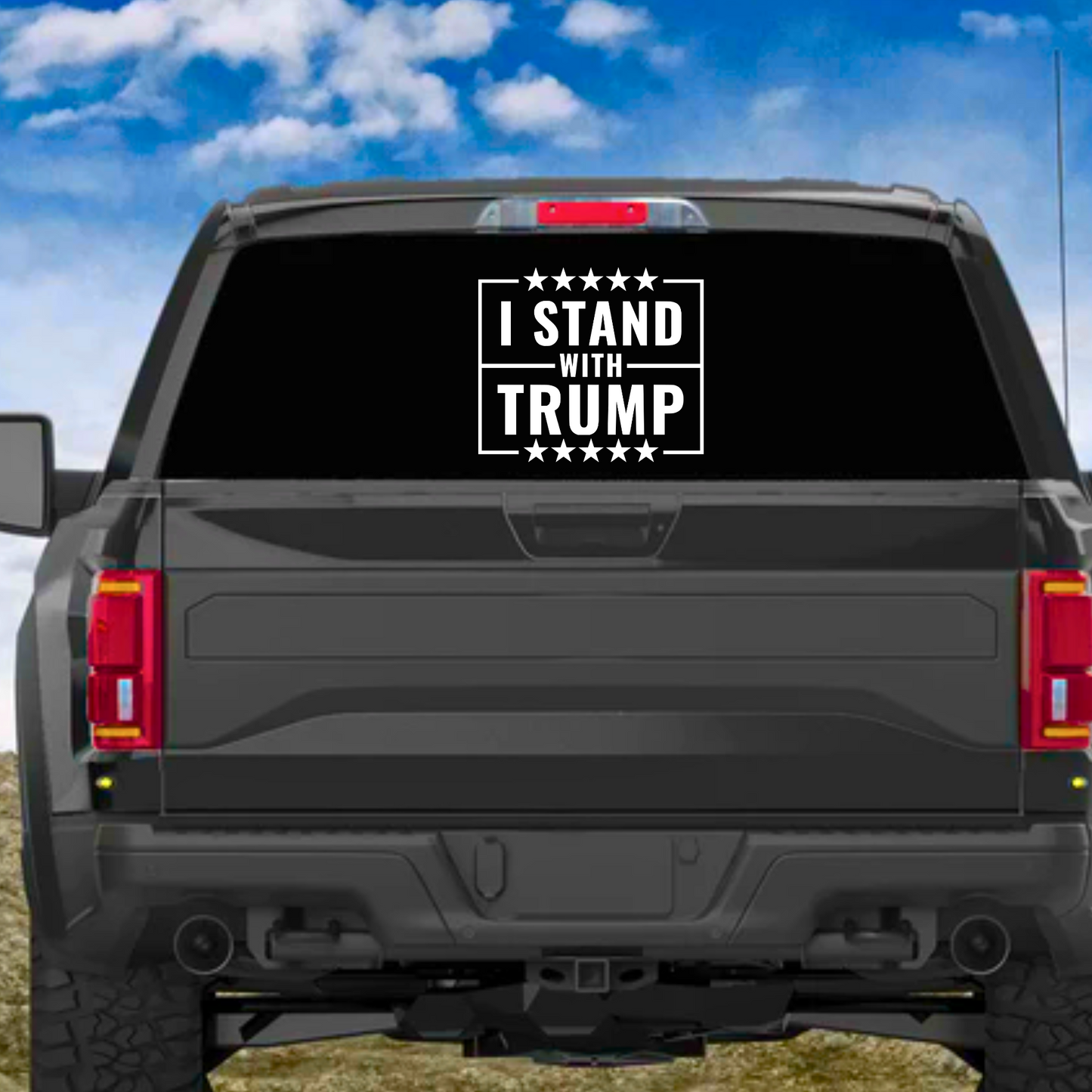 I STAND WITH TRUMP DECAL