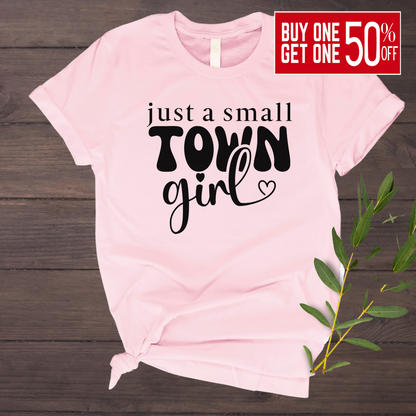Trendy small-town girl youth tee – perfect for little country girls.
