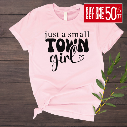 Trendy small-town girl youth tee – perfect for little country girls.