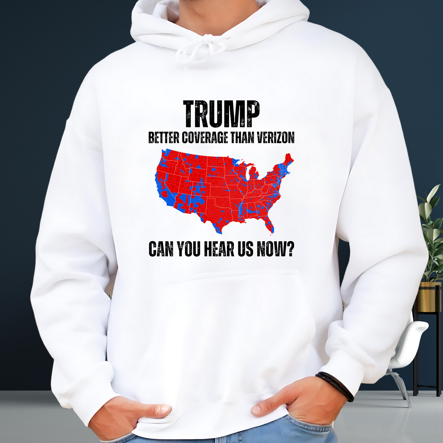 Trump Coverage Map Hoodie/Sweatshirt