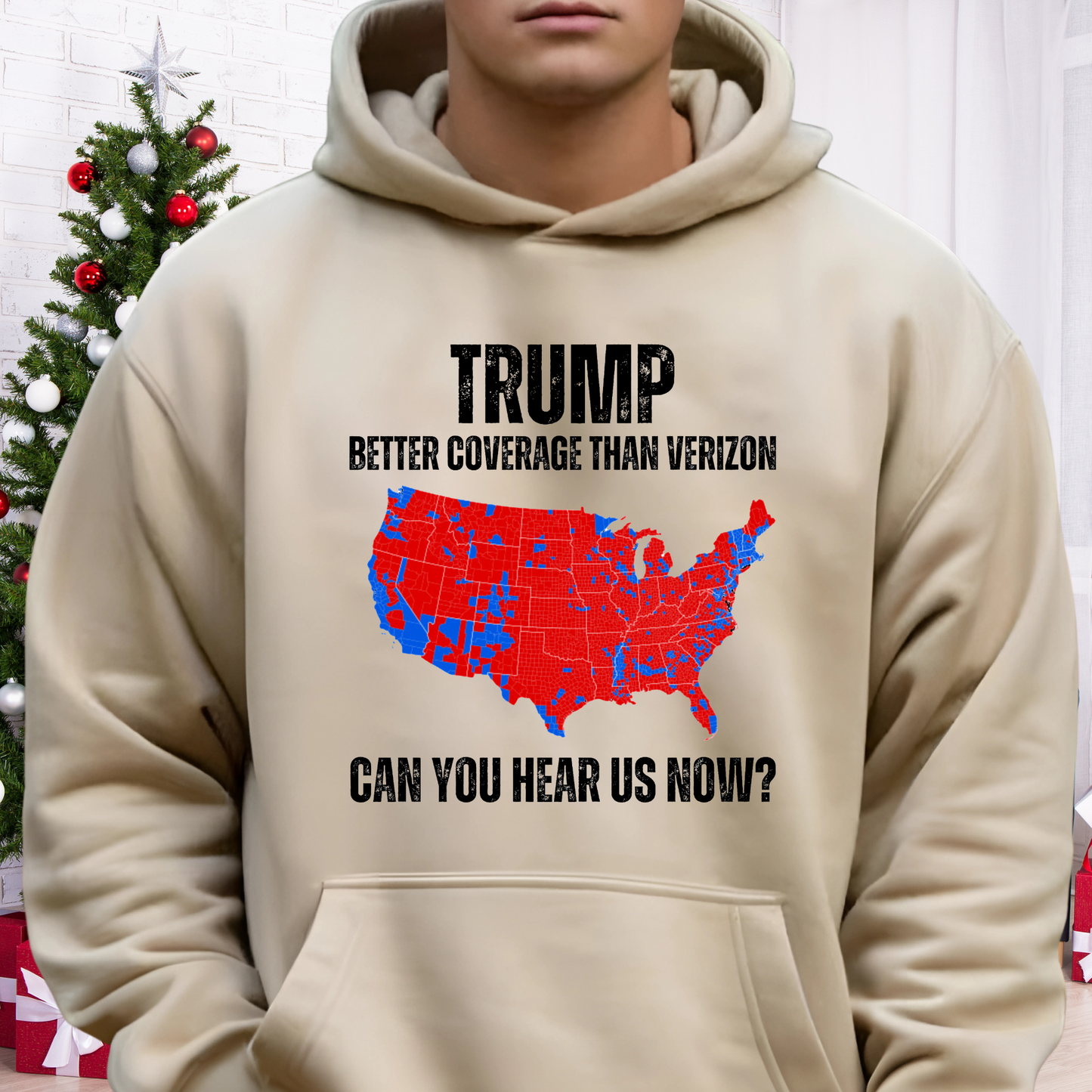 Trump Coverage Map Hoodie/Sweatshirt