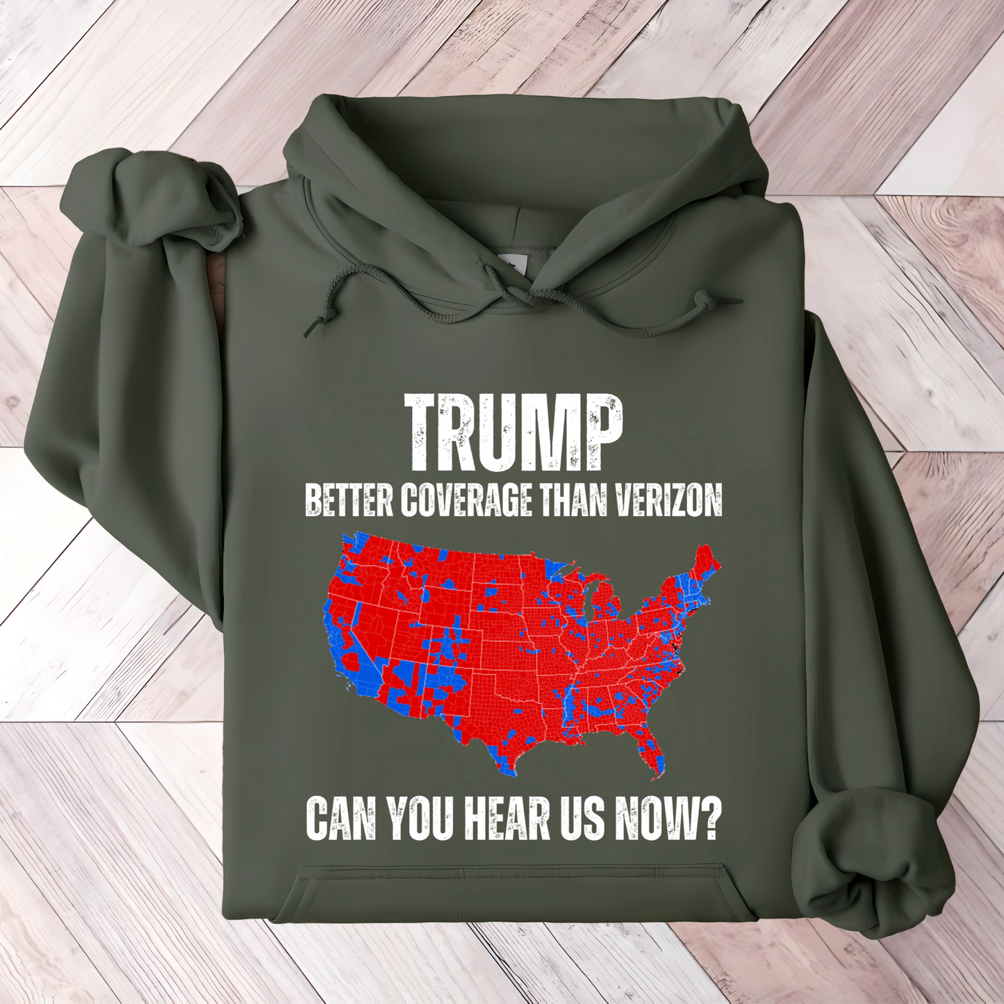 Trump Coverage Map Hoodie/Sweatshirt