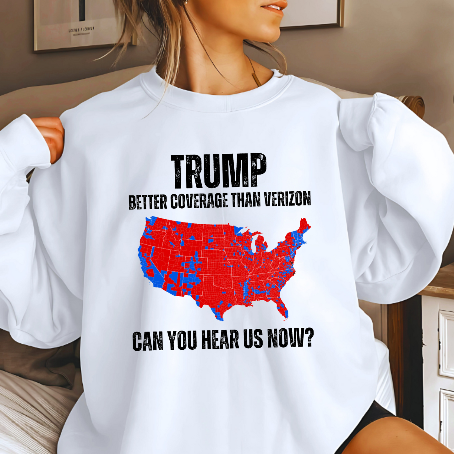 Trump Coverage Map Hoodie/Sweatshirt