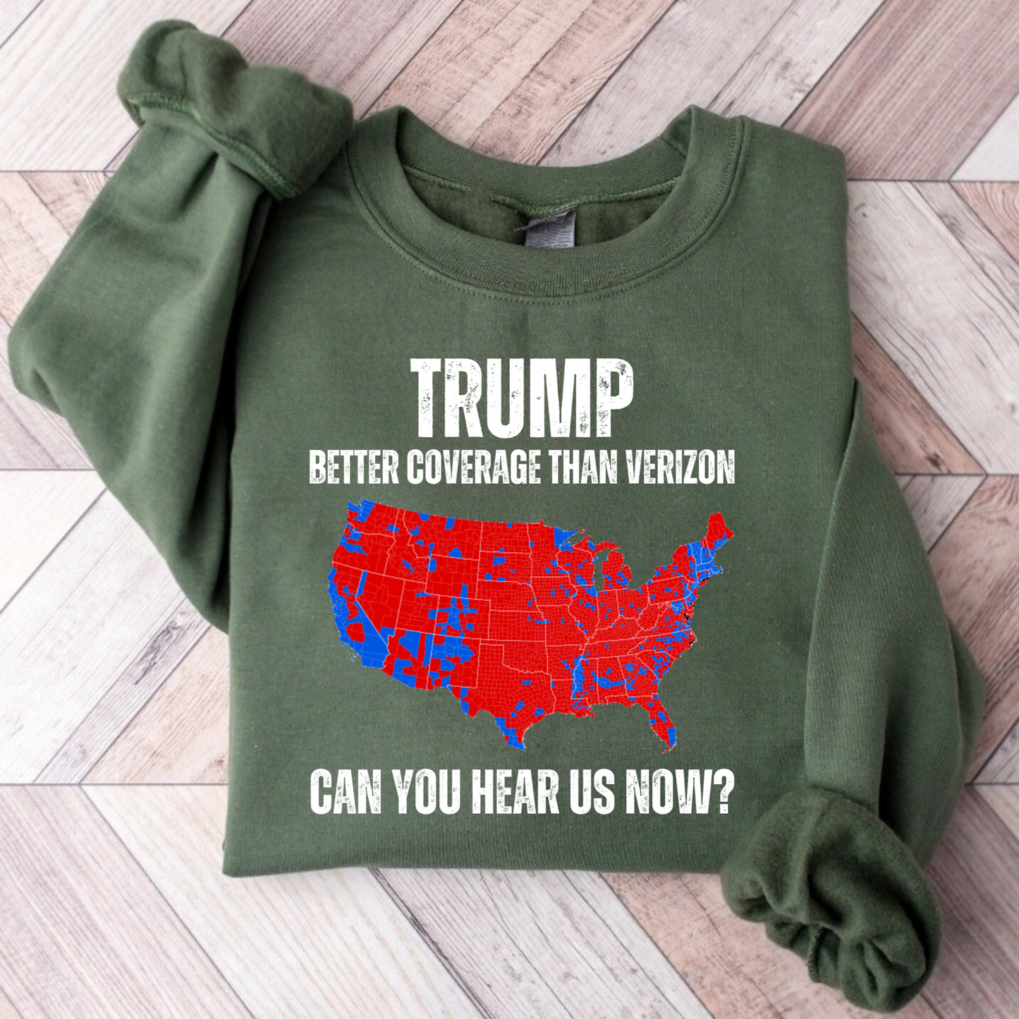 Trump Coverage Map Hoodie/Sweatshirt