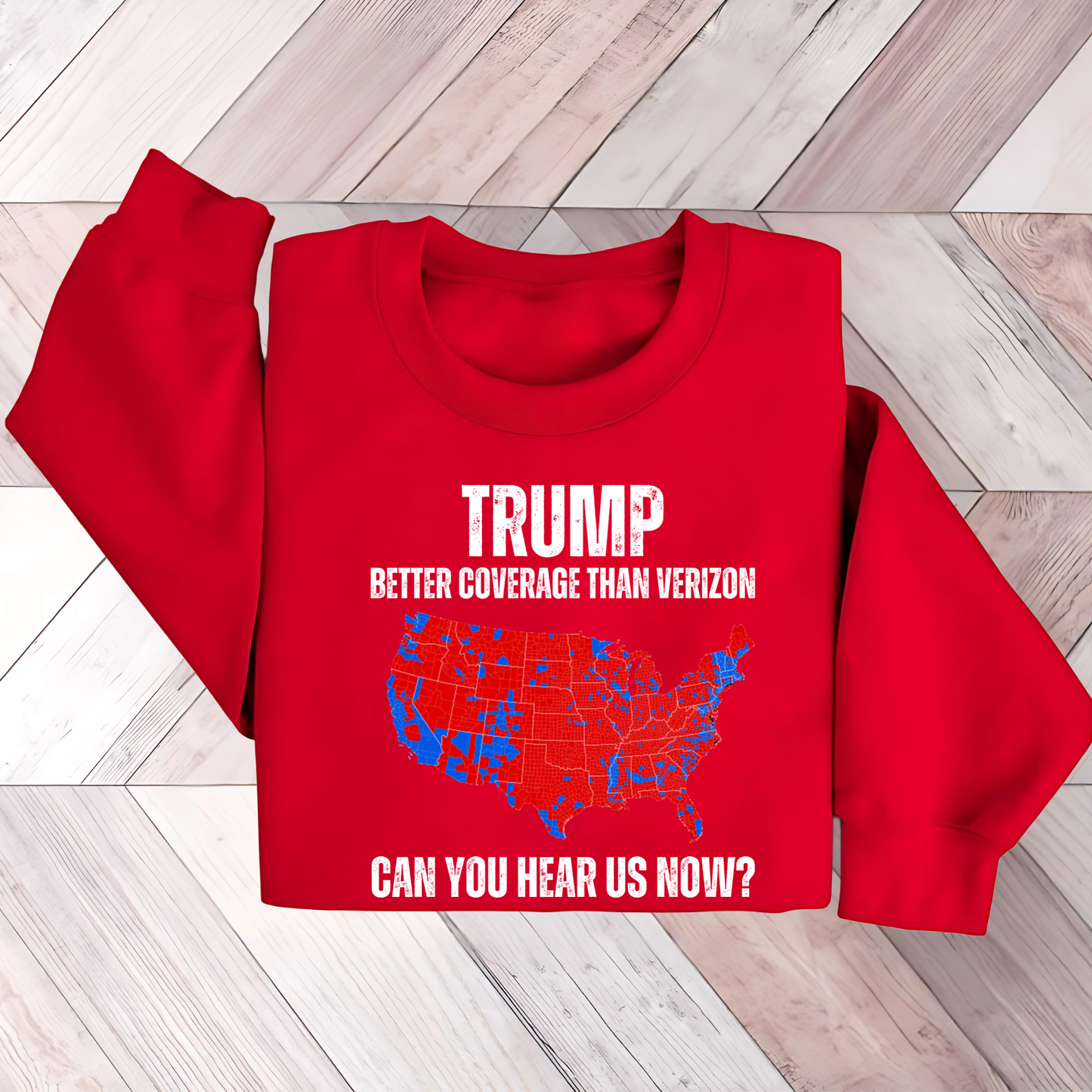 Trump Coverage Map Hoodie/Sweatshirt