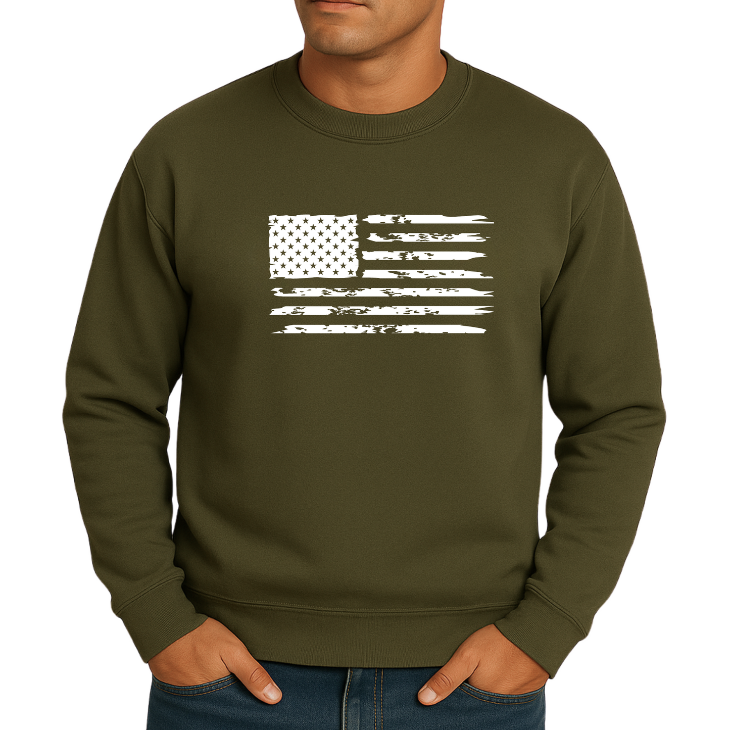 Just the Tip I Promise – Patriotic Bullet Flag Men’s Sweatshirt