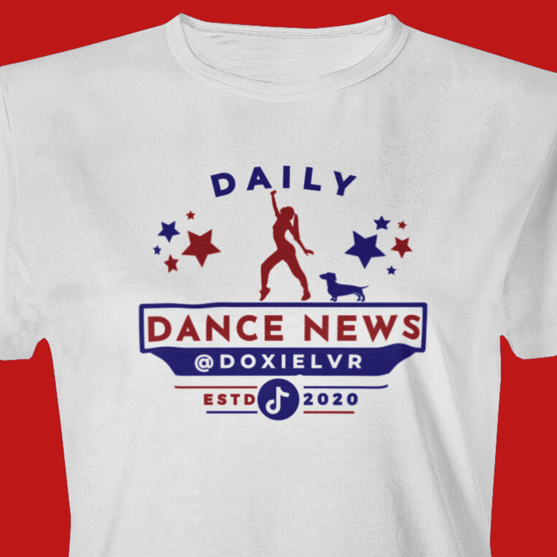 Daily Dance News - The Right Side PrintsDaily Dance NewsT - ShirtGreySmall