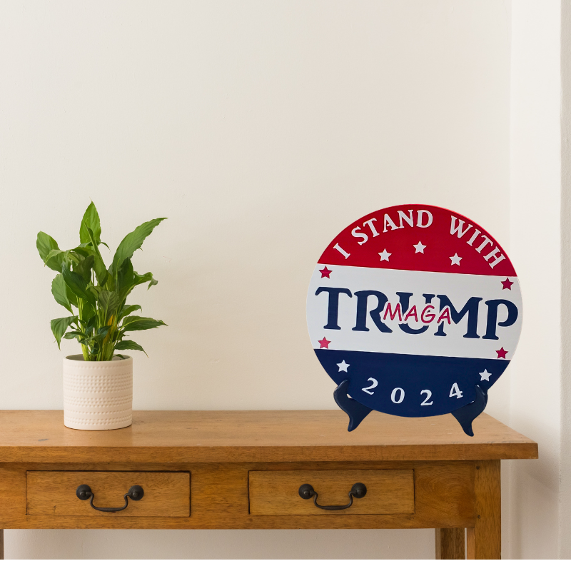 I STAND WITH TRUMP SIGN/DOOR HANGER