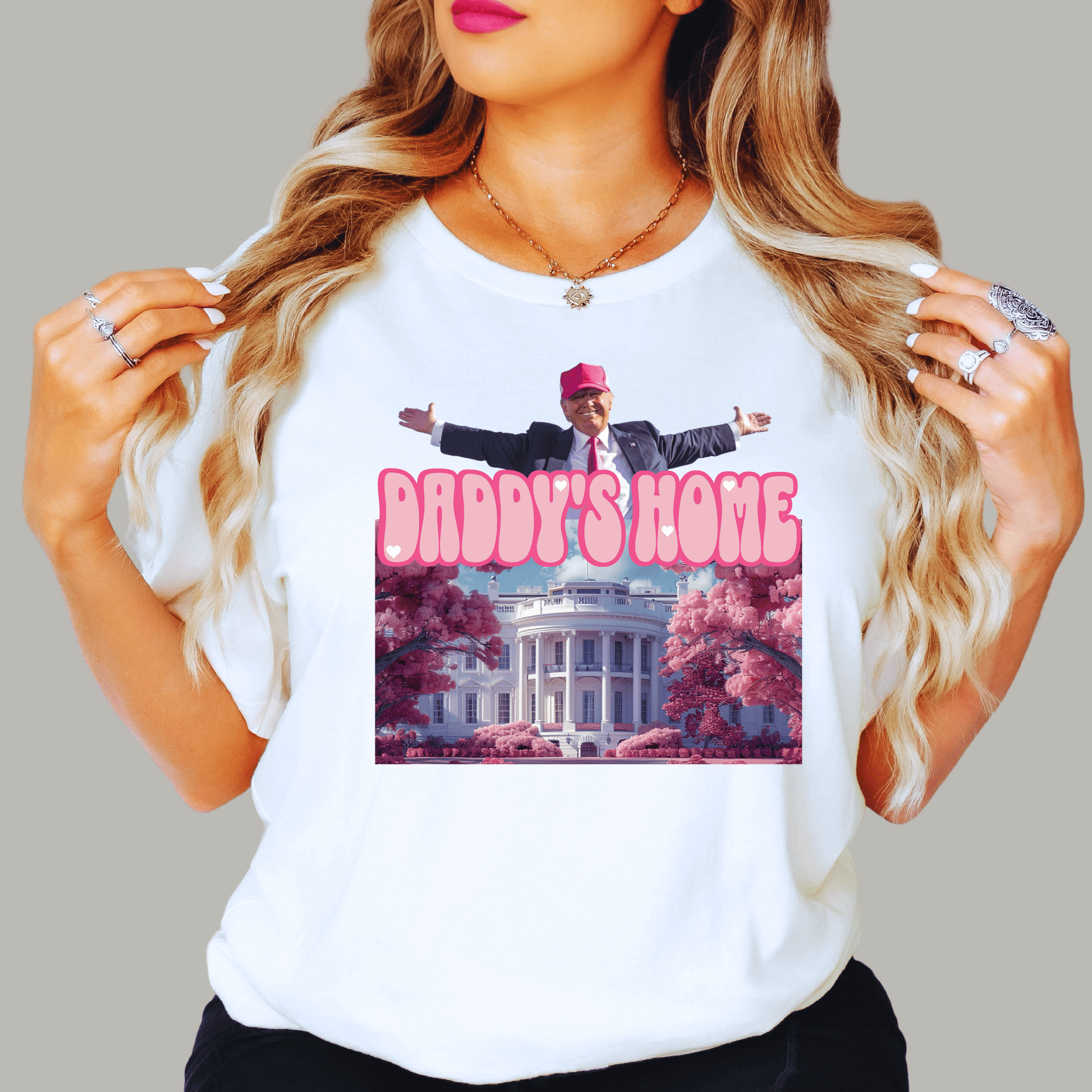 Daddy's Home Tshirt - The Right Side PrintsDaddy's Home TshirtT-ShirtWhiteS