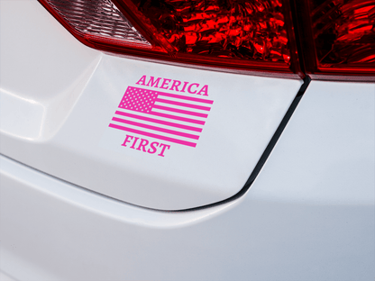 America First Decal - The Right Side PrintsAmerica First DecalAccessories7"x7"White