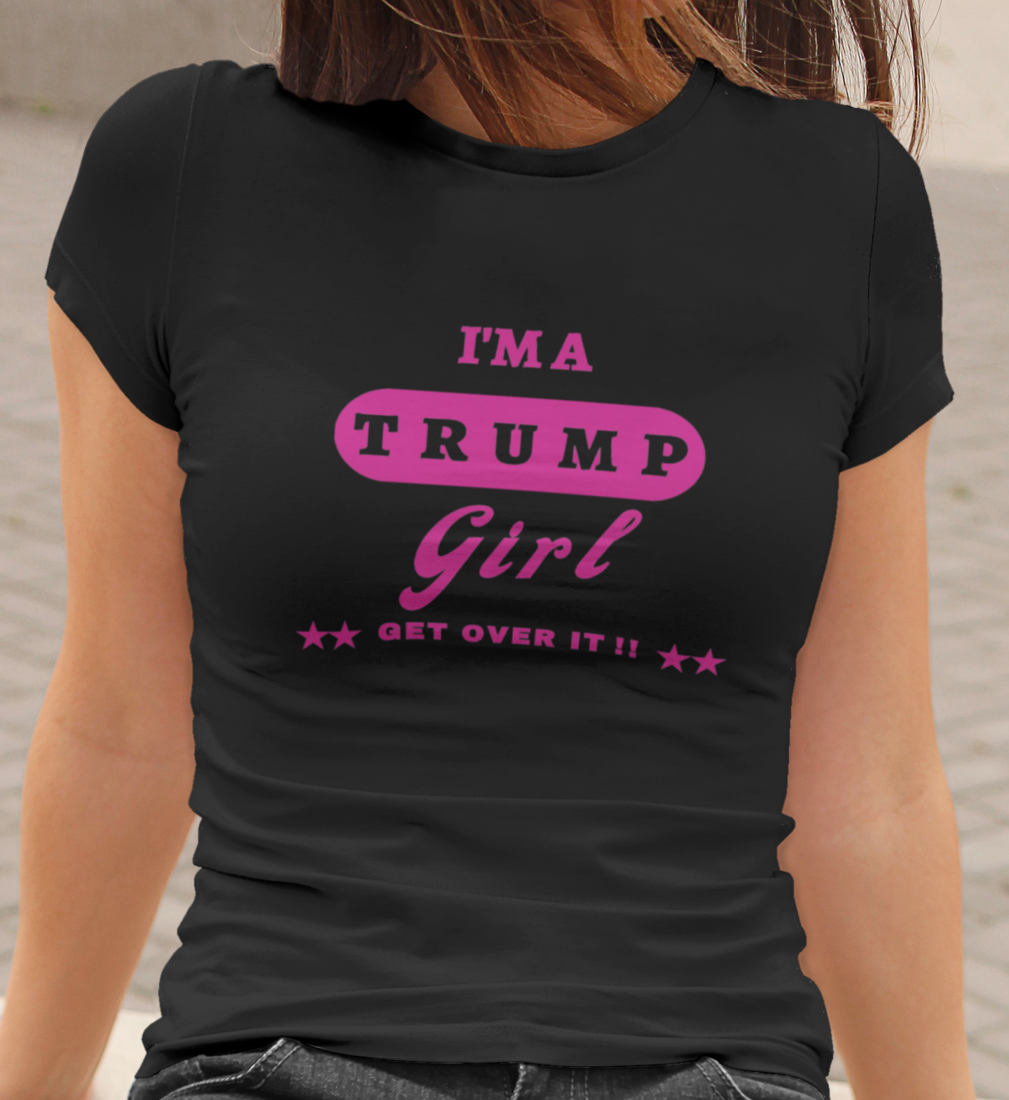 Trump Girl  Midweight Tee - The Right Side Prints