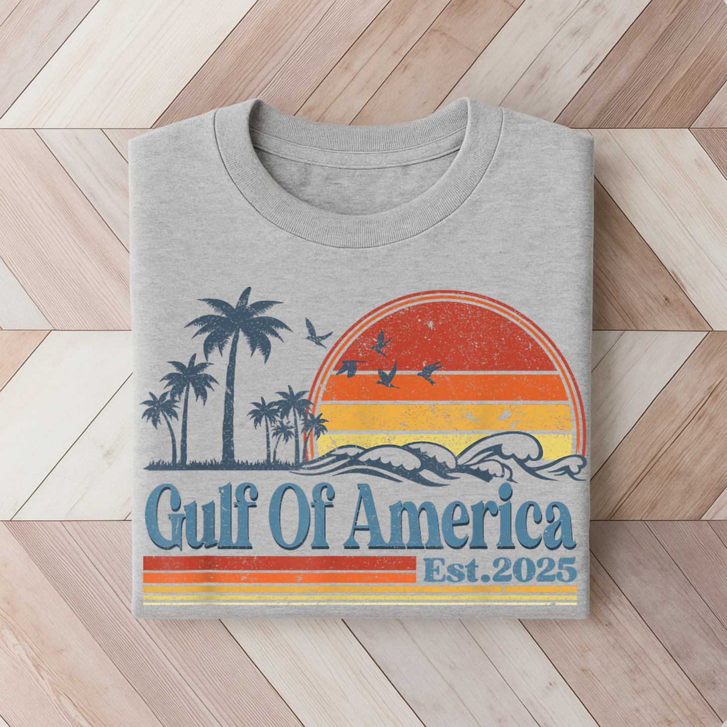 Gulf of America Men's Unisex Tshirt– Vintage Coastal Vibes
