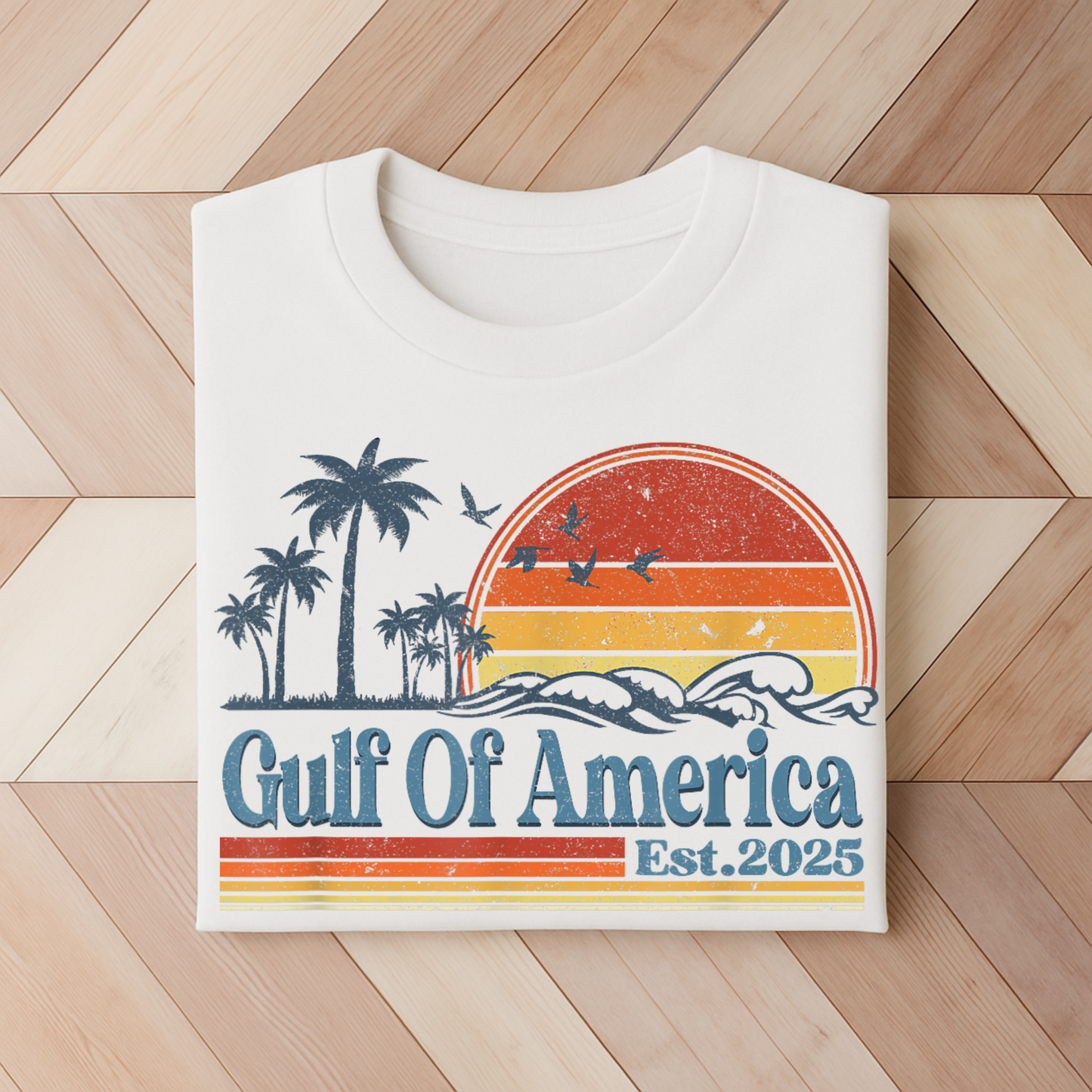 Gulf of America Men's Unisex Tshirt– Vintage Coastal Vibes