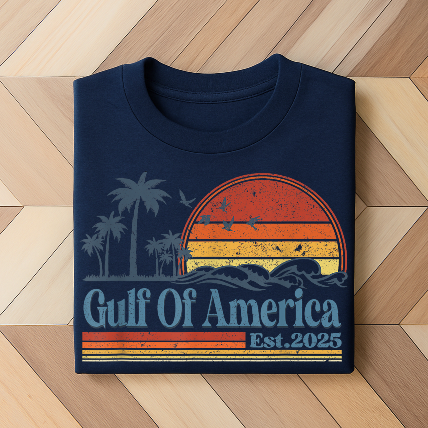 Gulf of America Men's Unisex Tshirt– Vintage Coastal Vibes