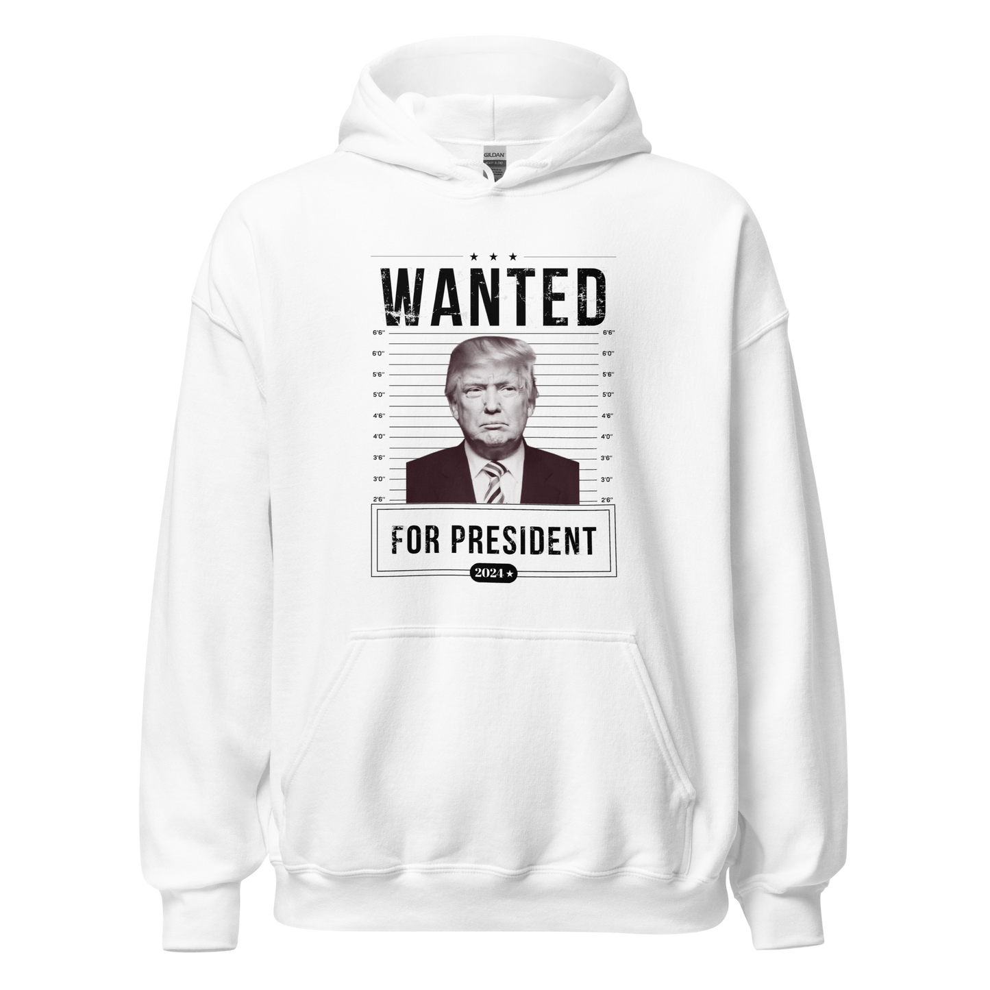 Wanted for President Hoodie - The Right Side Prints