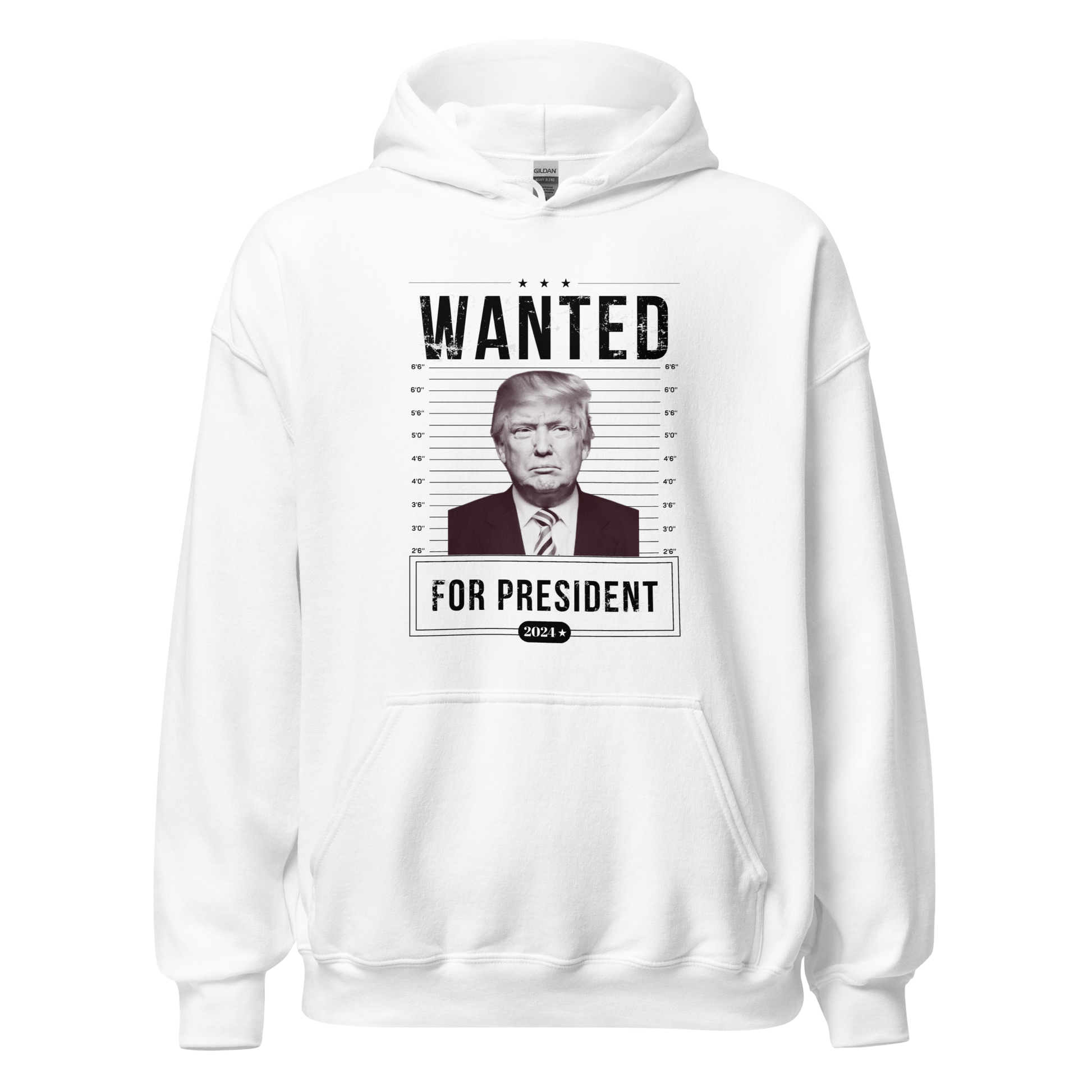 Wanted for President Hoodie - The Right Side Prints