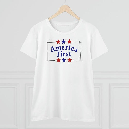 Women's America First Tee - The Right Side Prints